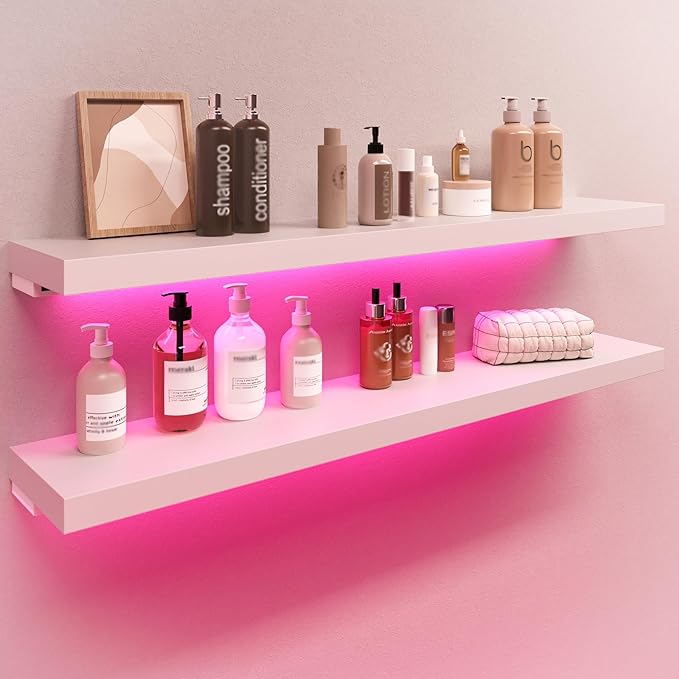 BAMEOS RGB LED Floating Shelves by BAMEOS