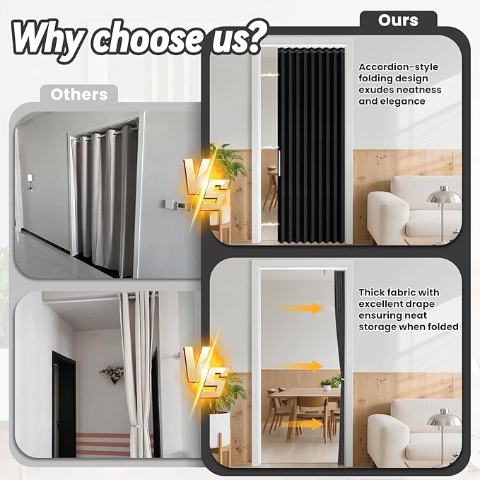AJAZZ Blackout Magnetic Door Curtain - Image 4