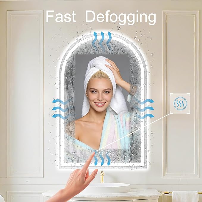 Arched LED Bathroom Mirrors - Image 5