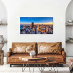 AIYISU Sunset Chicago Wall Art USA City Wall Decor Chicago Skyline Picture - Image 4