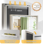 Brushed Nickel Bathroom Mirror, Bathroom Mirrors - Image 4