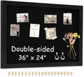 Double-Sided Black Cork Board by AMUSIGHT