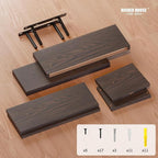 RICHER HOUSE Floating Shelves Set of 3, Modern Bathroom Shelves Wall Mounted - Image 3