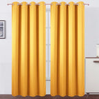 LEMOMO Blackout Curtains 52 x 90 Inch Long Yellow Curtains Set of 2 Panels Room by Lemomo