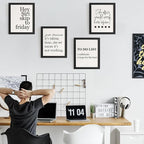 DSHFG Funny Motivational Office Wall Art Decor Prints Set of 4, 8x10 Unframed - Image 3