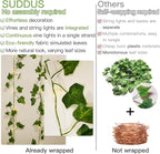 suddus Vine with Fairy Lights Battery Operated, 33ft 100 LED Ivy String Lights - Image 4