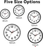 Roymnie Wall Clock Silent Non-Ticking Modern Clock Battery Operated 14 Inch - Image 6