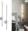 Battery Operated Modern Wall Sconces, Dimmable Wireless Wall Light Set of Two by KARTOOSH