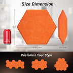 Self-adhesive Hexagon Acoustic Panels 12 Pack, TONOR 12"x 10"x 0.4" High - Image 5