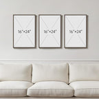 Framed Sage Green Boho Wall Art Bedroom, 3 Piece Neutral Bohemian Botanical - Image 3
