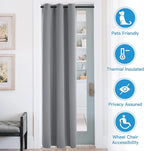 RYB HOME Blackout Curtains Thermal Insulating Privacy Temporary Door Curtains - Image 3