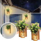 Rustic Wall Sconces, Mason Jar Sconces, Farmhouse Home Decor, LED Fairy Lights - Image 4