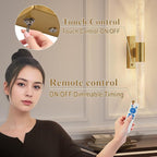 camuucci Battery Operated Wall Sconces Set of 2 Rechargeable Battery Powered - Image 6