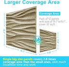 STICKGOO 3D Wall Panels for Interior Wall Decor, Wood 3D Textured Wall Decor - Image 3