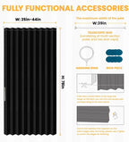AJAZZ Blackout Sliding Door Curtains - Image 3