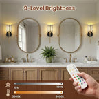 Crystal Battery Operated Wall Sconces, 12 Colors and 3CCT Dimmable Crystal Wall - Image 5