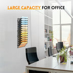 SUPEASY 14 Tier Wall File Organizer, Hanging Wall Mounted Mail Organizer - Image 6