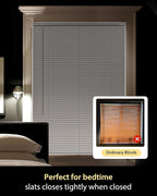 UNISHADES No Drill Blinds for Windows 1" Vinyl L-Shaped Slats Cordless Mini - Image 5