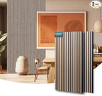 AKUMAX 2 Pack Acoustic Panels, Wood Slat by AKUMAXWOODWALLPANELS