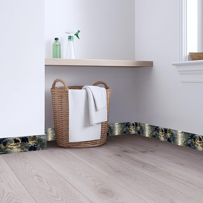 Black Bear Wallpaper Border 196x4 Inch Peel and Stick Wall Border Self Adhesive - Image 8
