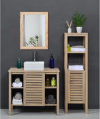 AAZZKANG Rustic Mirrors for Wall Rectangle Wood Frame Mirror Decorative for - Image 6