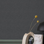 SHUFA Navy Blue Brown Cotton-Like Textured Grasscloth Wallpaper Matte Thick - Image 4