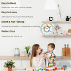 XFM Colorful Kids Wall Clocks Battery Operated 10 inch Silent Non Ticking Funny - Image 6