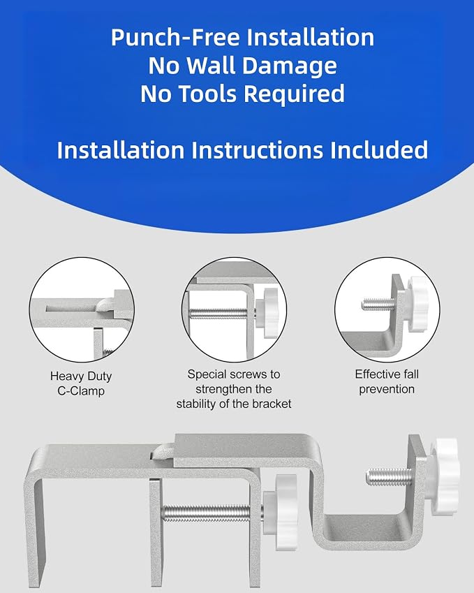 Over-Blinds Curtain Rod Brackets - Image 5