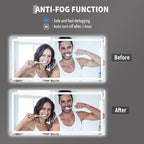GarveeHome 60x30 LED Bathroom Mirror - Image 3