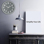 AKCISOT Wall Clock Bathroom 10 Inch Analog Small Wall Clocks Battery Operated - Image 8