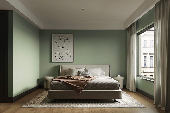 Dimoon 78.7''x17.3'' Green Skin Peel and Stick Wallpaper Contact Paper Modern - Image 8