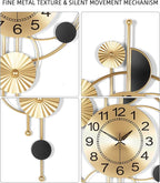 Large Wall Clock, Modern Silent Non-Ticking Metal Wall Clocks, Battery Operated - Image 7