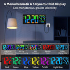 18" Digital Wall Clock Large Display, 11 RGB Color Changing Large Digital Wall - Image 2