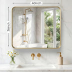 NEWBULIG 36X40 Inch Bathroom Mirror - Image 2