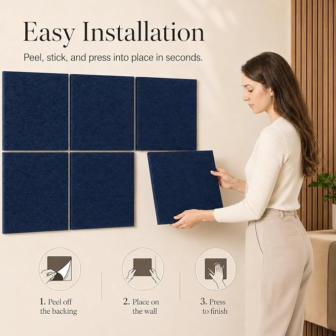 Large Cork Boards for Walls – 36" x 24" Self Adhesive Felt Wall Tiles - Image 4