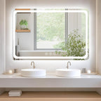 Led Bathroom Mirror with Lights, Anti-Fog & Tri-Color Lighting by Lmsedf