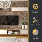 AZ Faux High-Density Polyurethane Faux Stone Interlocking Left Endcap - Image 5