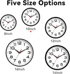 Roymnie Wall Clock Silent Non-Ticking Modern Clock Battery Operated 10 Inch - Image 6