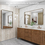 LOAAO 40”X30” Bronze Bathroom Mirrors - Image 4
