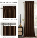 NICETOWN Brown Velvet Curtains 84 inches Length - Image 7