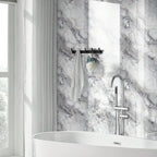 10pcs Marble Peel and Stick Waterproof Wall Panels, Heat-Resistant Backsplash - Image 2