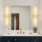 Morauroral 30 Inch White Gold Battery Operated Wall Sconces Set of 2, Dimmable - Image 9