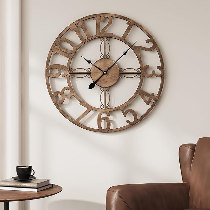 Cuspin 20 Inch Wall Clock, Large Modern Decorative Wall Clocks by Cuspin