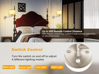 Plug in Wall Sconces with Remote Control, Dimming & Adjustable Colors - Image 3