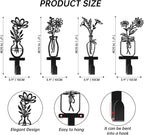 Decorative Wall Hooks, Metal Flowers Wall Decor - Image 2