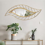 ironsmithn Leaf Teardrop Mirror by ironsmithn