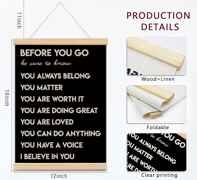 foedor Mental Health Posters, Positive Affirmations Wall Sign Decor Posters - Image 6