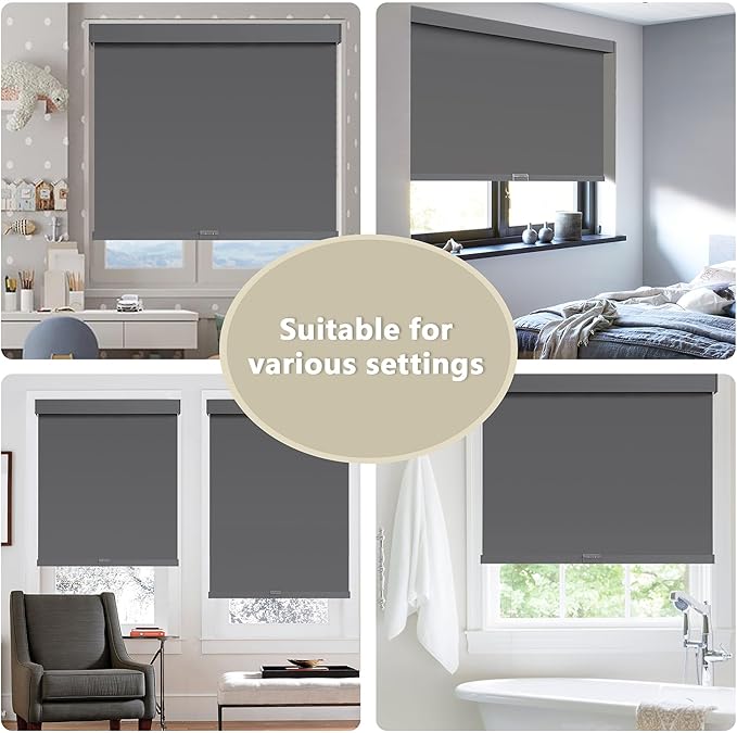 SUNOFF Cordless Blackout Roller Shades Blinds - Image 6