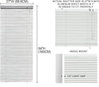 YIIBAII Mini Blinds Suitable for 27.5" W x 64" H Windows 1" Aluminum Horizontal - Image 6