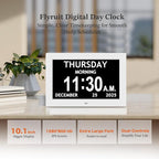 10.1'' Extra Large Digital Clock, 1280*800p HD Display, Dementia Clock - Image 2